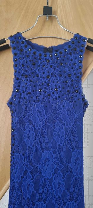 Дълга рокля с камъни и гол гръб Junona/Юнона