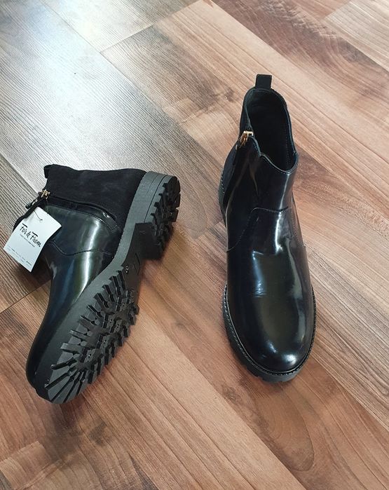 Ghete Massimo Dutti piele nr 38