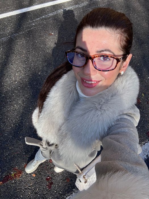 Палто естествен косъм алпака