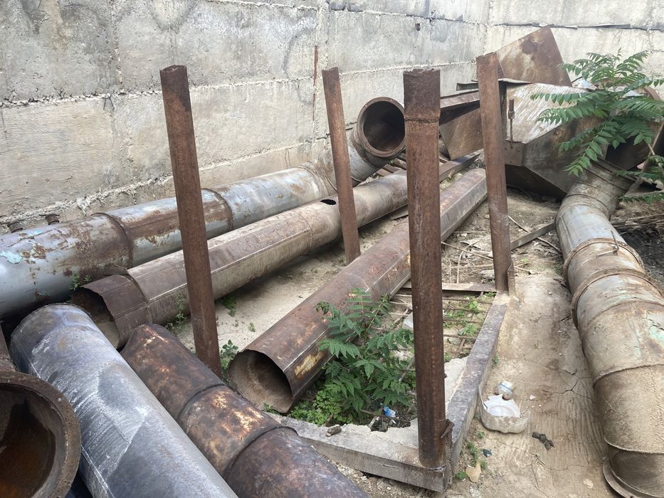 Пылеуловитель, Циклон, Трубы