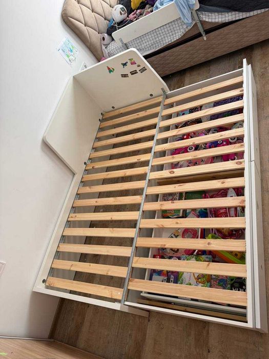 Детско легло / кушетка с 2 чекмеджета, 80 × 200 см (IKEA)