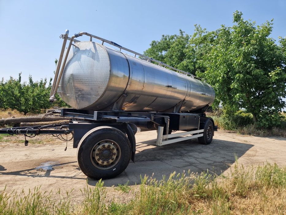 Remorcă Cisternă inox 16400l Cisternă apă bazin apă