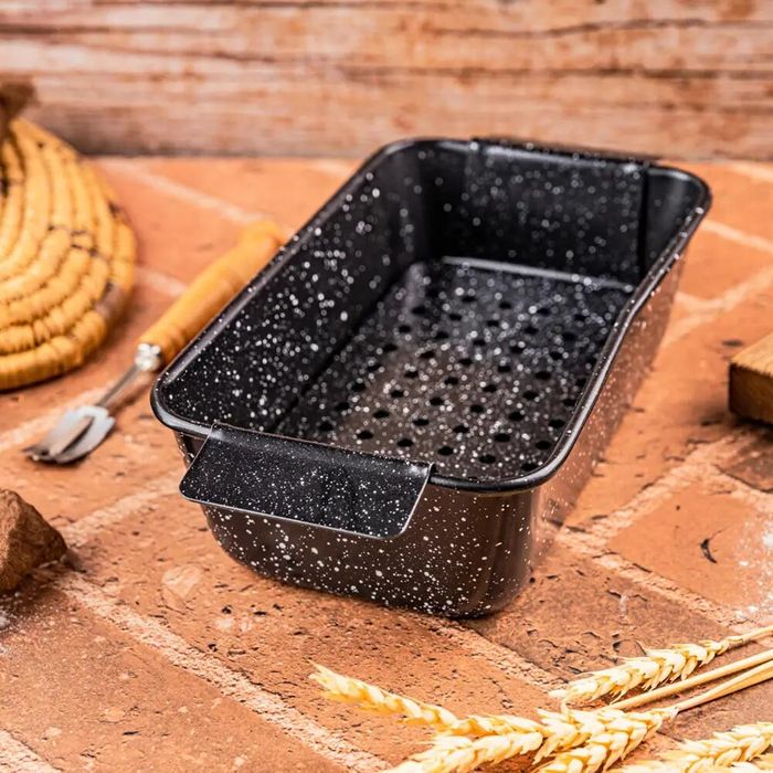 Forma, tava pentru copt neagra, cu insertie pentru scoatere, 24 x 13.5