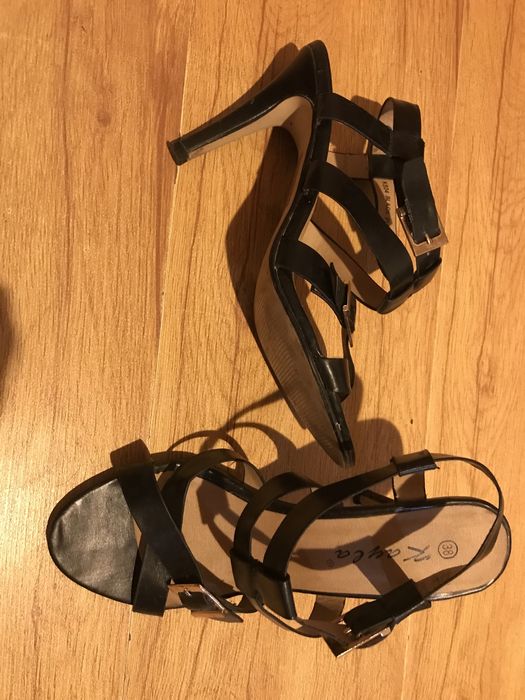 Sandale dama , kayla negre , toc cui