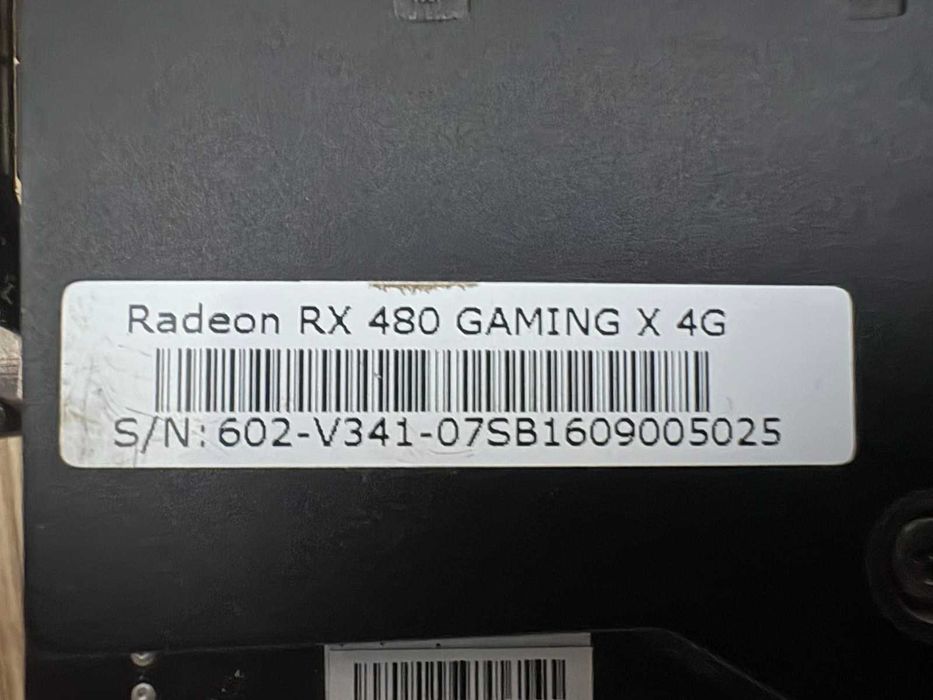 Видеокарта Radeon RX 480 Gaming 4GB