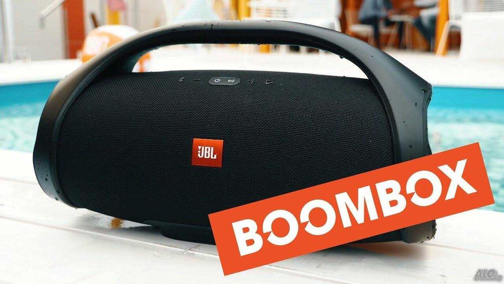 33см ГОЛЯМА JBL BOOMBOX 2x30W 10000mah батерия колона колонка usb sd bluetooth Блутуд