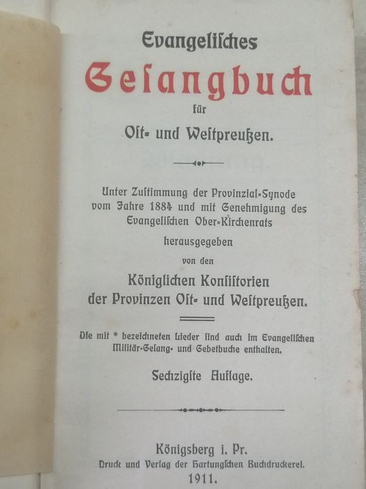 Евангелски химни Прусия 1911