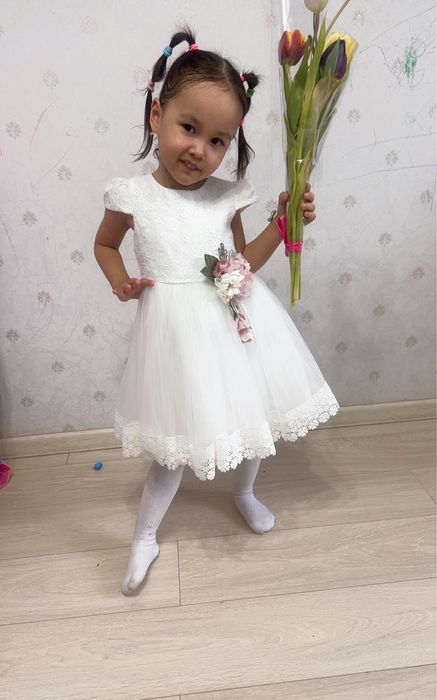 Белое платье детское