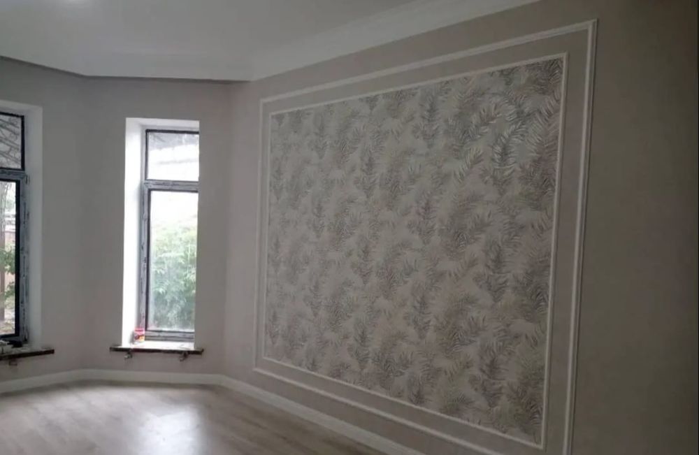 Поклейка обоев всех видов