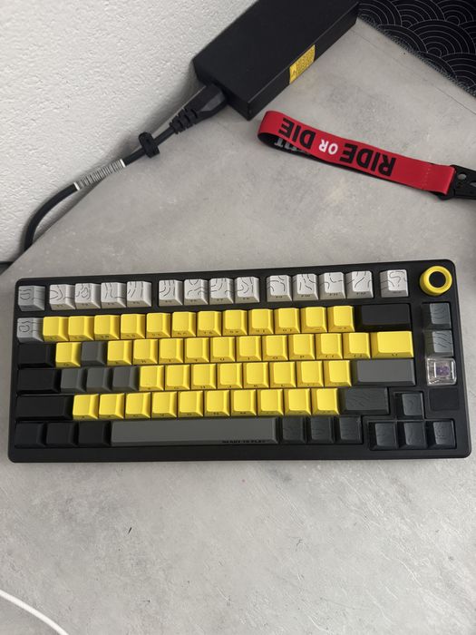 клавиатура Lorgar KBP7075W BLACK YELLOW