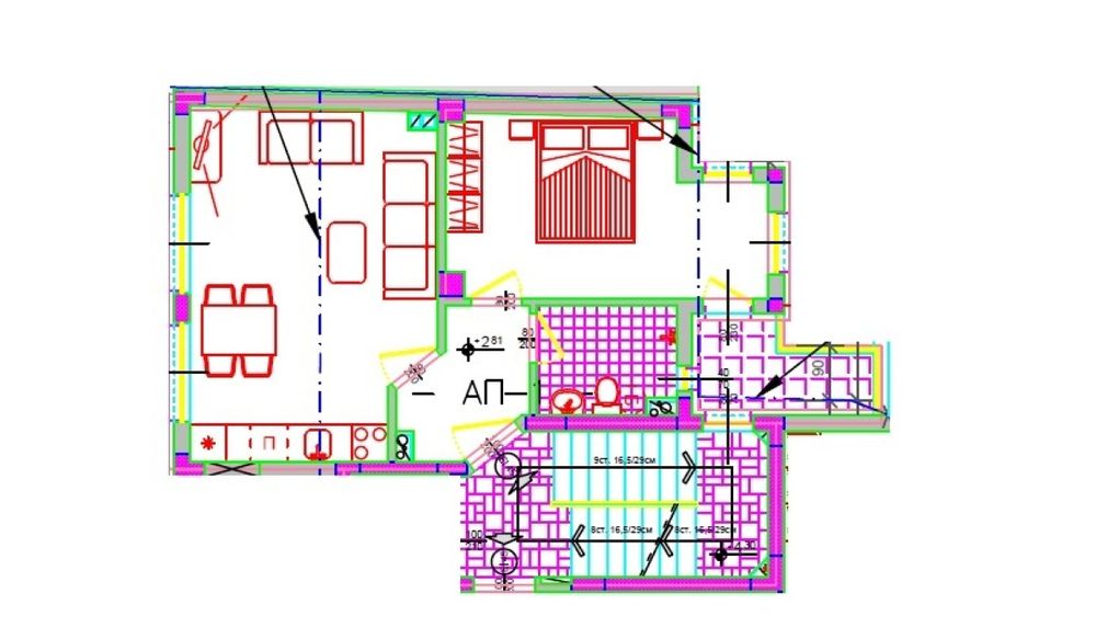 Продажба 2-стаен апартамент гр. Бургас, жк. Възраждане