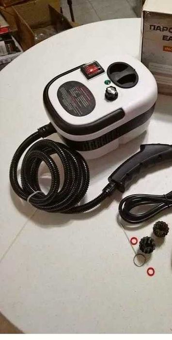 Нова Парочистачка TOBI TB-961, Преносима, Голям резервоар от 1200 ml, Мощност 2500 W, 6 нива на мощност, 7 накрайника