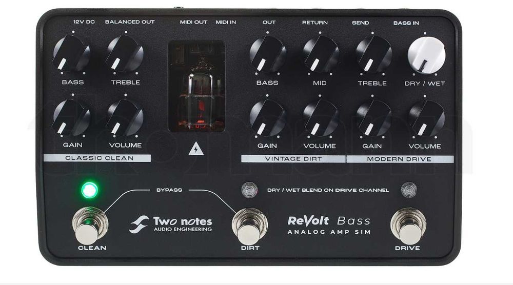 Preamp pe lampă chitară bass Revolt 2 Note