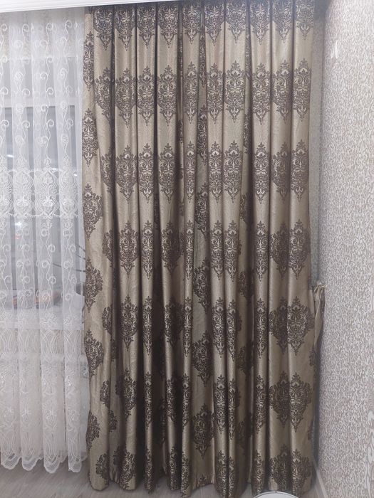 Продам комплект шторы+тюль