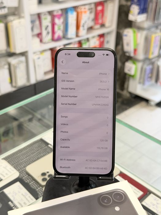 Apple iPhone 16 128GB Black