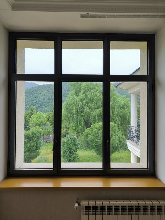 окна алюминиевые разных размеров