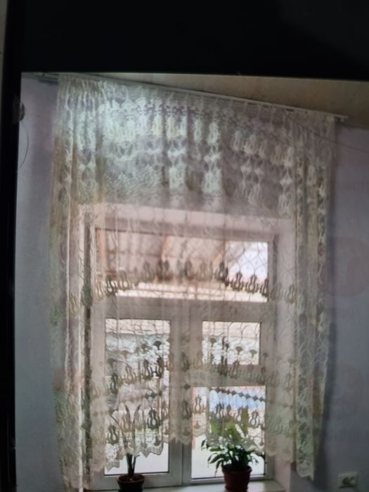 Красивые. Тюли каймачный цвет