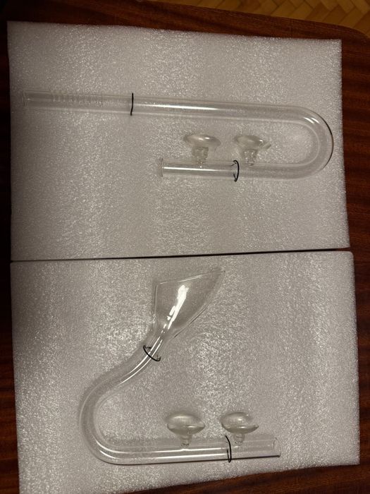 Set intrare / iesire din sticla , in/out acvariu