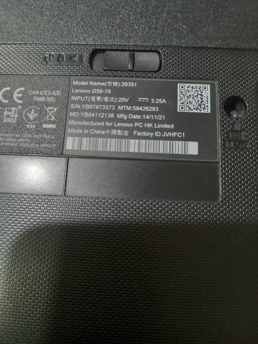 Ноутбук Lenovo G50-70