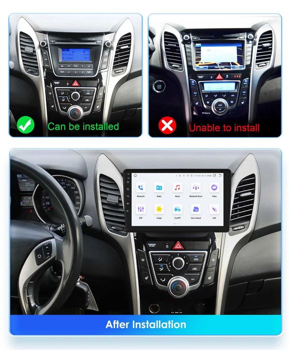 Мултимедия 9″ Android 14 за HYUNDAI I30 II CARPLAY навигация RDS DSP