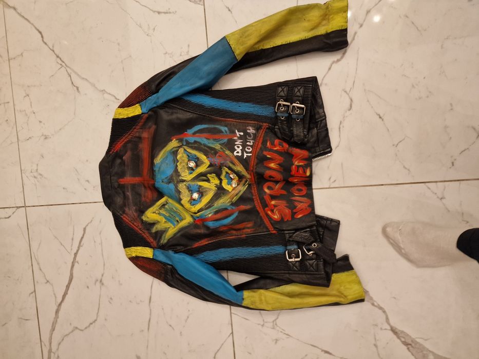 Geaca piele naturala zara