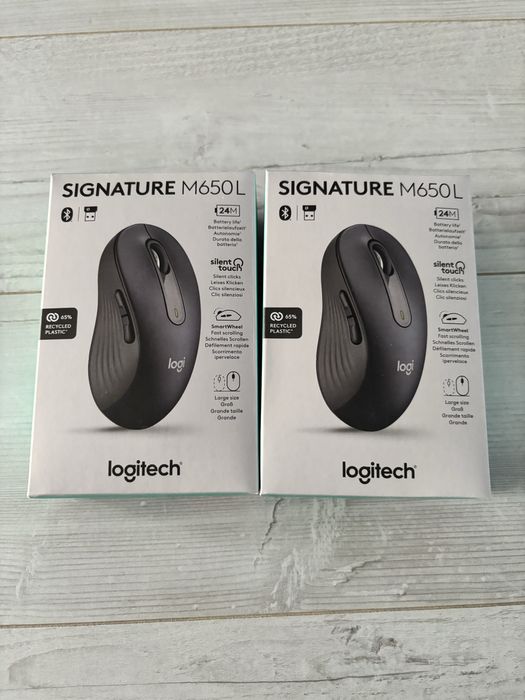 2 x Mouse Logitech Signature M650 L Wireless & Bluetooth Graphite