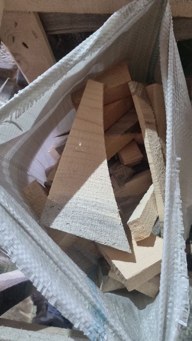 Дрова пилинные в мешках