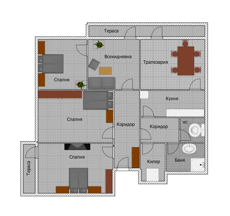 Многостаен апартамент в центъра Велико Търново