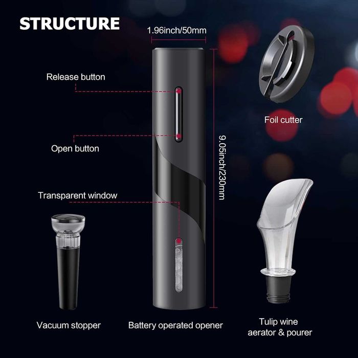 Комплект електрически отварачки за вино