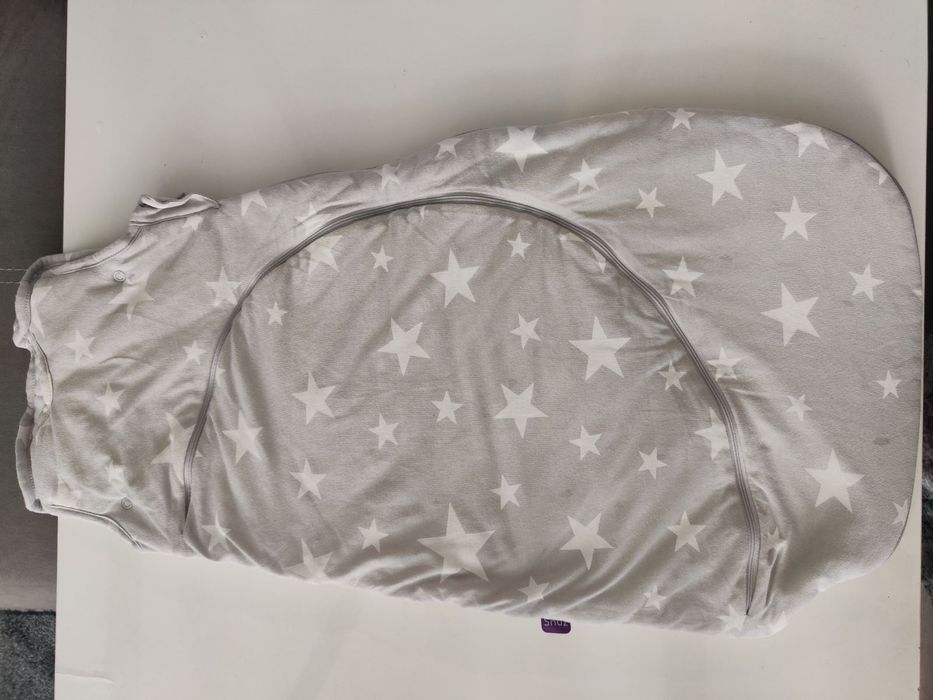 Чувал за спане с цип  SnuzPouch (0-6 м. ) White Stars
