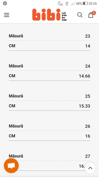 Sandale Bibi Shoes nr 25