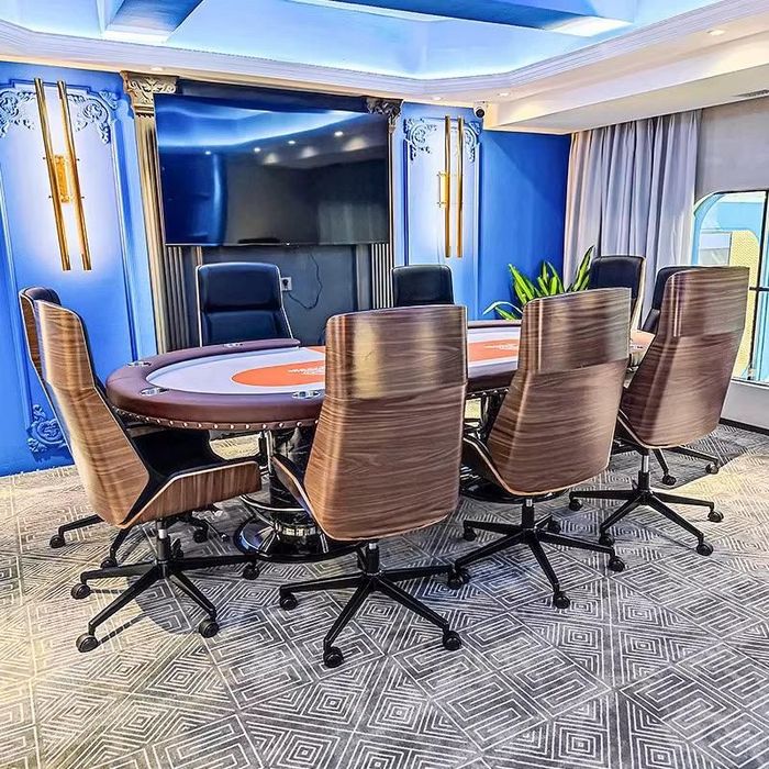 Masa poker + 10 scaune poker full set CustomTables.eu stoc urgent