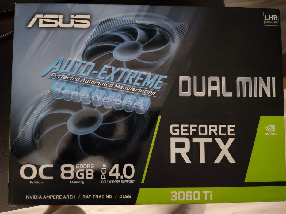 NVIDIA geforce RTX 3060 ti asus dual rtx v2 mini OC