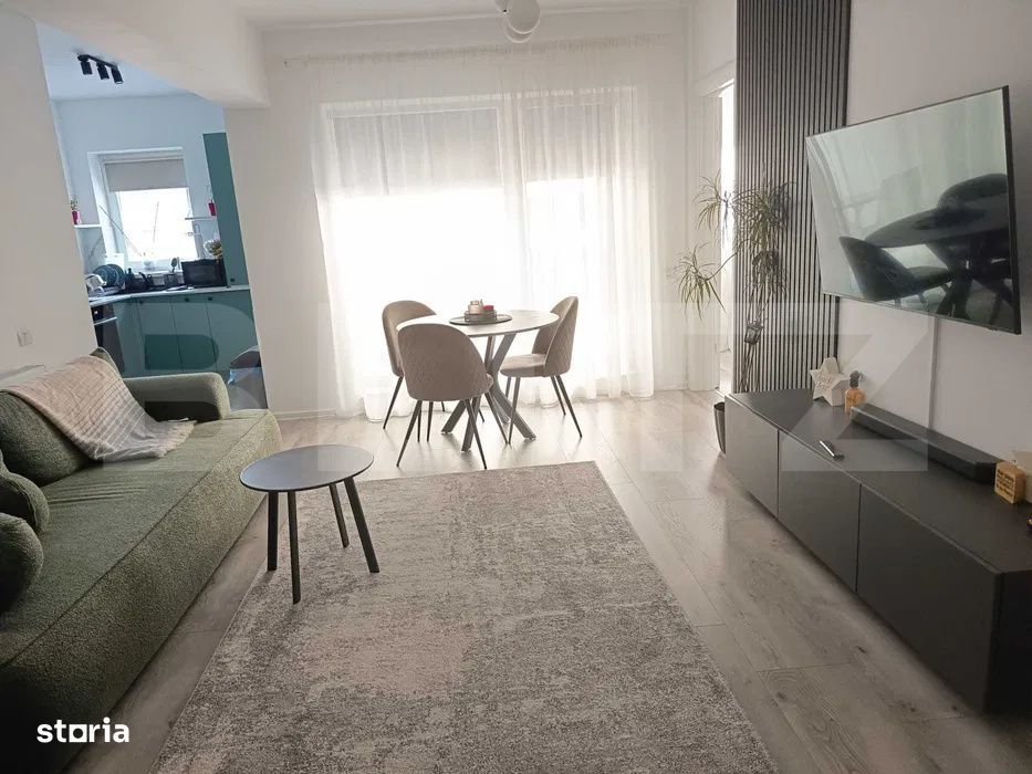 Apartament lux Tractorul | 2 camere | Terasa 10 m | Parcare inclusa