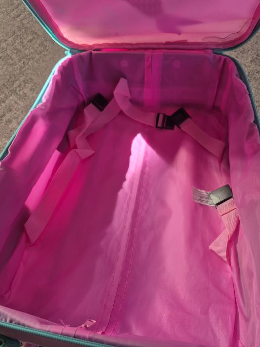 Set troler și rucsac copii "Under the sea" cu sirenă - roz - troller cu roți 46 cm, pret fix 55 lei