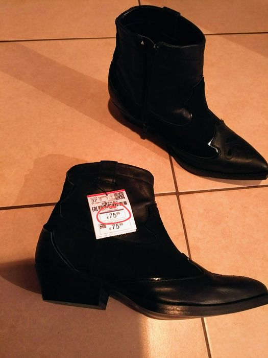 Botine din piele naturală Pull & Bear