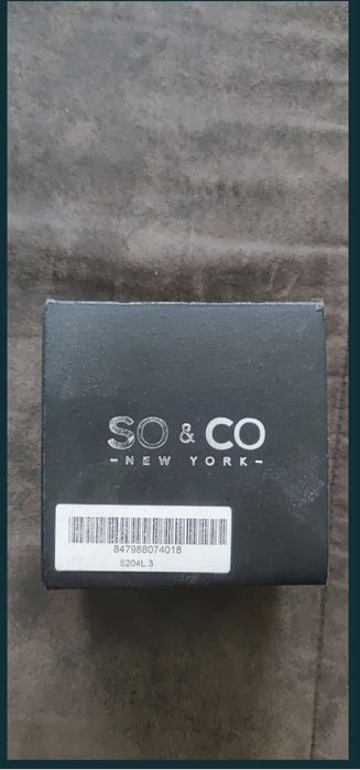 Ceas dama SO&CO Madison negru cu auriu