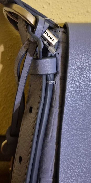 Geantă Crossbody Fossil – piele naturală – lilac deschis - nouă