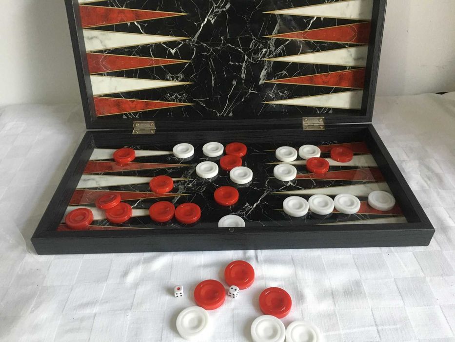 Joc Table (joc de Table) NOU - Lux lemn lacuit. SIGILAT!