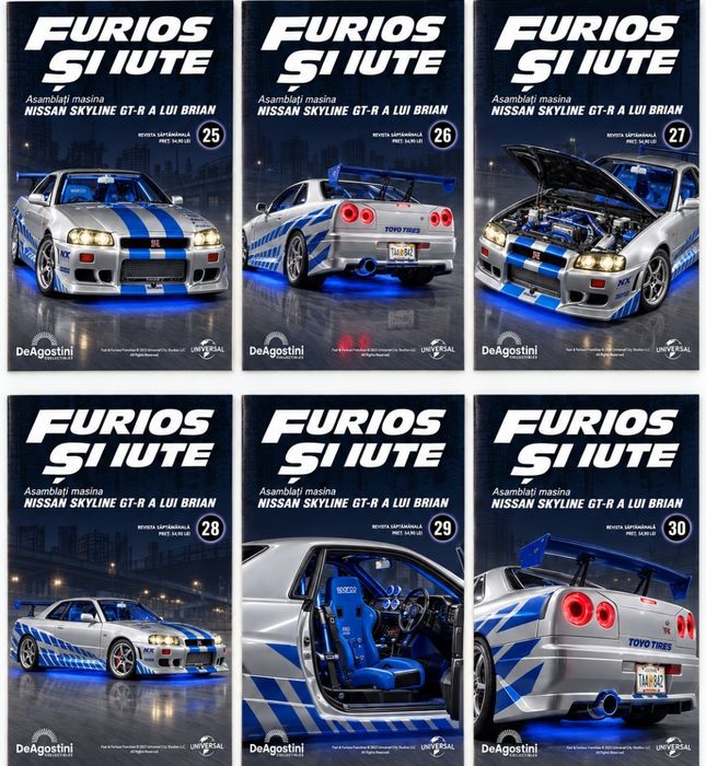 DeAgostini Furios si Iute - 42 reviste sigilate - Nissan Skyline GT-R Brian