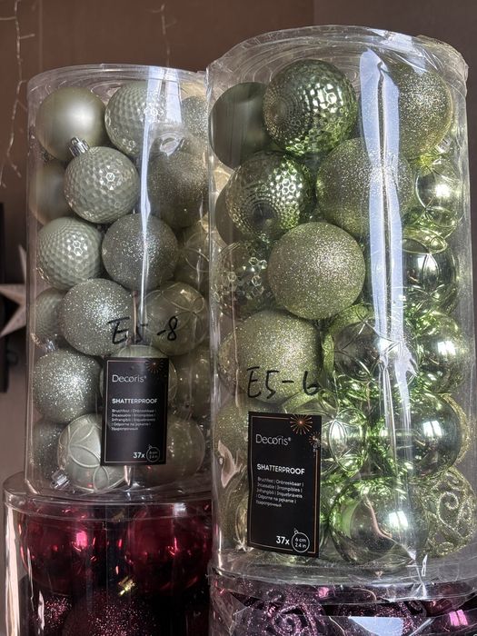 Елочные шары , набор Decoris 37 шт