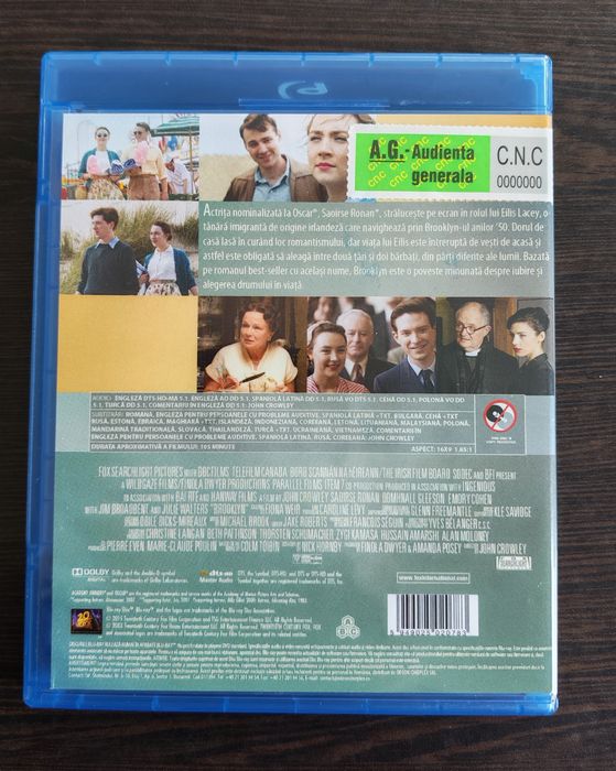 Brooklyn [2015](Blu-ray Original, Impecabil, Română)