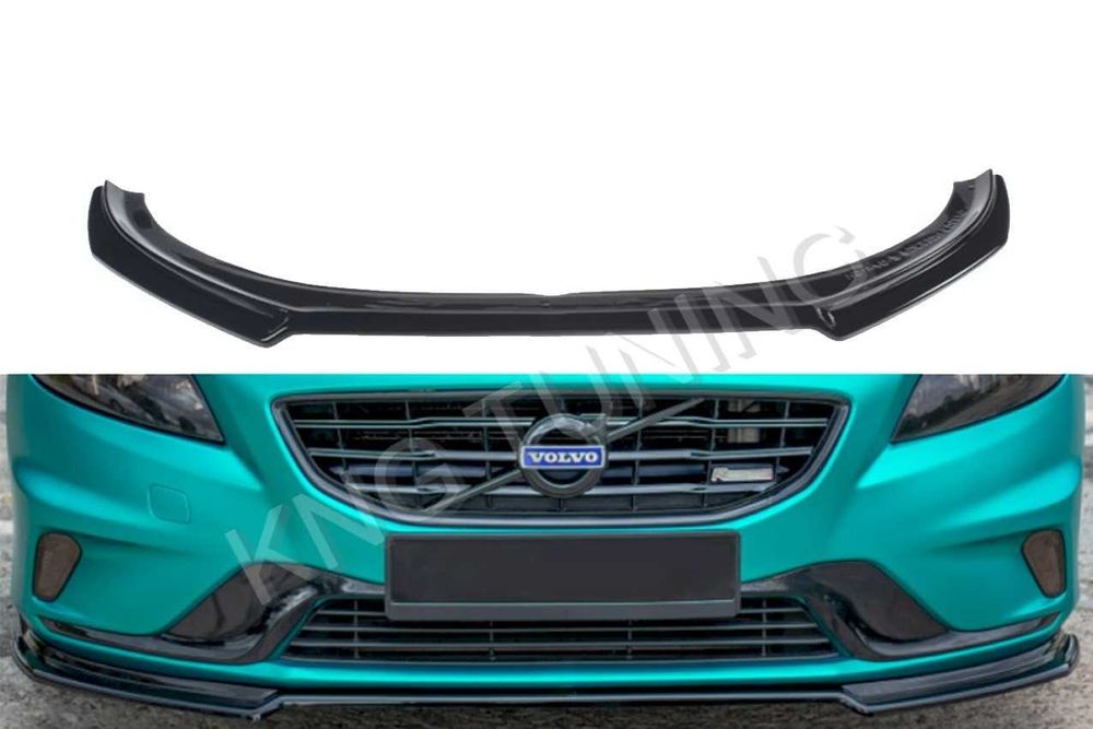 Преден лип спойлер за волво в40 р дизайн / volvo v40 lip spoiler r design / добавка за предна броня / нож