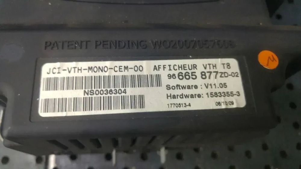 Display head up peugeot 3008 96665877zd02