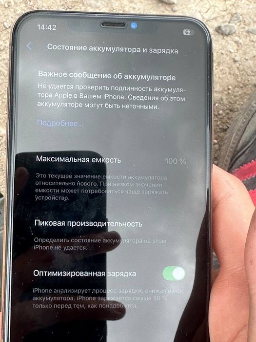 iphone xs max 256gb 100%