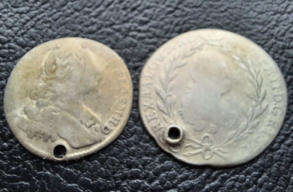 Стара сребърна/и 12 кройцера Бавария и 20 кройцера Австрия