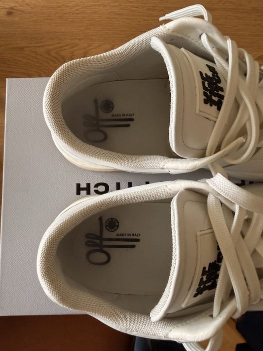 Мъжки бели кожени кецове Off The Pitch