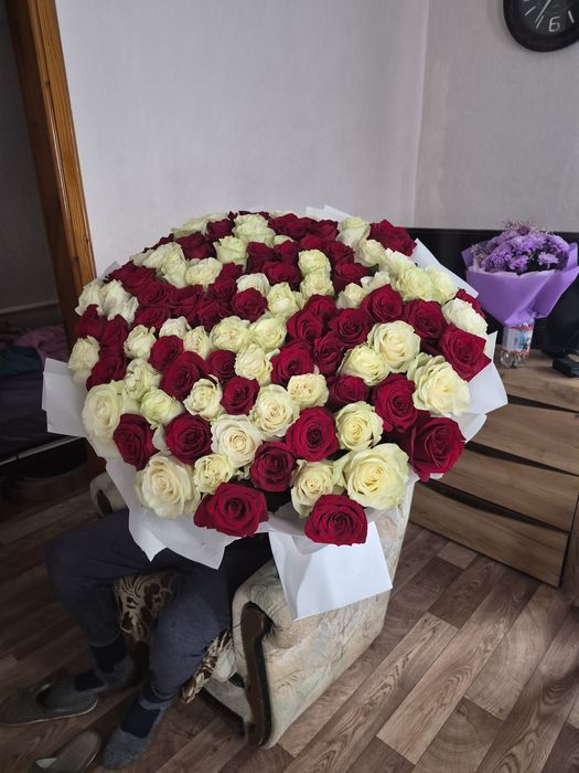 Букет 101 роза срочно