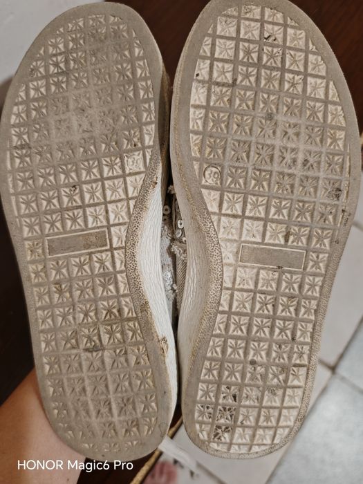 Дамски кецове съчетание с кожа и плат