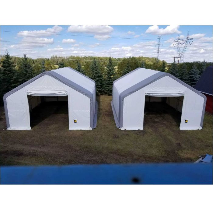 Мобилно хале 9.15 × 12.20 м – 111.6 м², две големи товарни врати